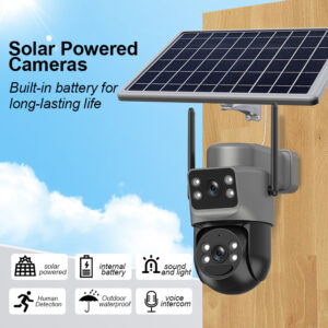 QS4 Series Dual-View Bullet-PTZ Camera Solar Powered Camera(QS4-B4L)