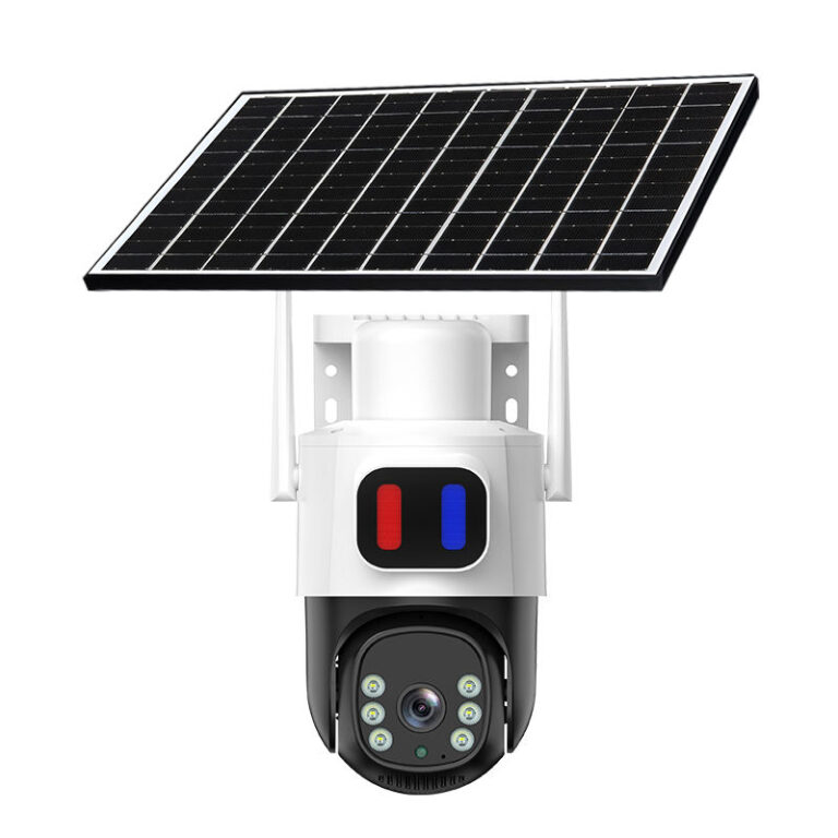 Red & Blue Strobe Light Solar Security Cameras: The Ultimate Active Deterrence Solution
